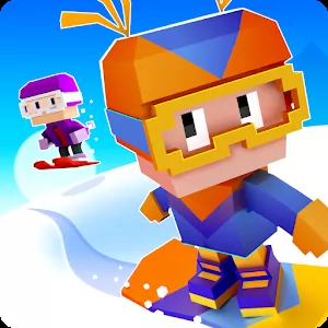 Blocky Snowboarding